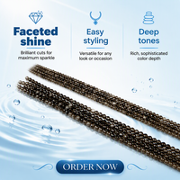 Perles en pierres naturelles d'obsidienne argentée facettées, 2/3/4 MM, bijoux minimalistes, accessoires pour la fabrication de colliers et de bracelets