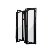 Porte coulissante en aluminium sur mesure, insonorisée, de grande taille, pliable, avec vitrage central pivotant, pour villa