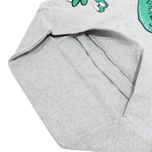 <span class=keywords><strong>Sudadera</strong></span> Casual Personalizada de Buena Calidad para Niños, con Estampado 3D de Dinosaurio, Cuello Redondo <span class=keywords><strong>Gris</strong></span> - Product Image 4