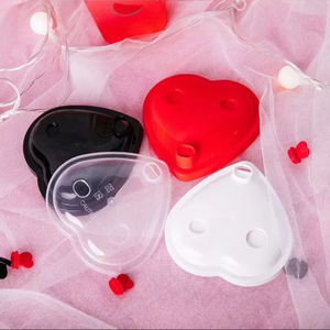 Individueller Herzförmiger Hartplastikbecher 16/24 oz für Limonade, Kaltgetränke, Boba Bubble Milchtee – Einweg-Plastikbecher mit Deckel - Product Image 4