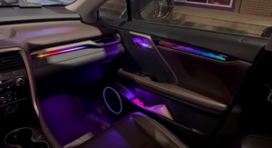 SJC amélioré 64 lumière ambiante intérieur de voiture dynamique LED Symphony Kit de lumière atmosphérique pour les modèles <span class=keywords><strong>Lexus</strong></span> <span class=keywords><strong>RX</strong></span> 2016-2022 - Product Image 2