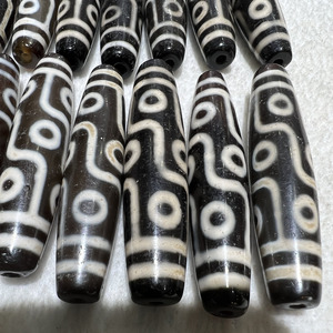 ลูกปัดหินทิเบตโบราณอายุ50 ~ 60มม.,ลูกปัดหินทิเบตโบราณ9ตา21ตาสำหรับทำเครื่องประดับ - Product Image 4