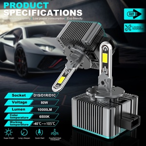 หลอดไฟหน้ารถยนต์คุณภาพสูง D10 Canbus LED ซีรีส์ D กำลังไฟสูง 160w รุ่น D2s D3s D4s D5s D8s D1s แทนหลอดไฟซีนอน HID - Product Image 2