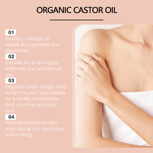 El rodillo de aceite de ricino nutre suavemente el cuerpo, hidrata la piel, la hace suave y tierna, líquido para el cuidado diario con masaje. - Product Image 4