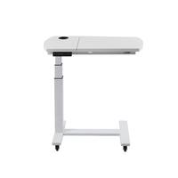 T1 Table d'ordinateur portable de bureau d'ordinateur portable réglable en hauteur à moteur unique pour lit ou canapé Table de chevet sur le bureau de lit avec roues