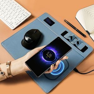 Trending Portable Mouse Pad Wireless Charger Phone Holder 3 in 1 Desk Organizer Fast Charging for Mobile Phone - Product Image 5
