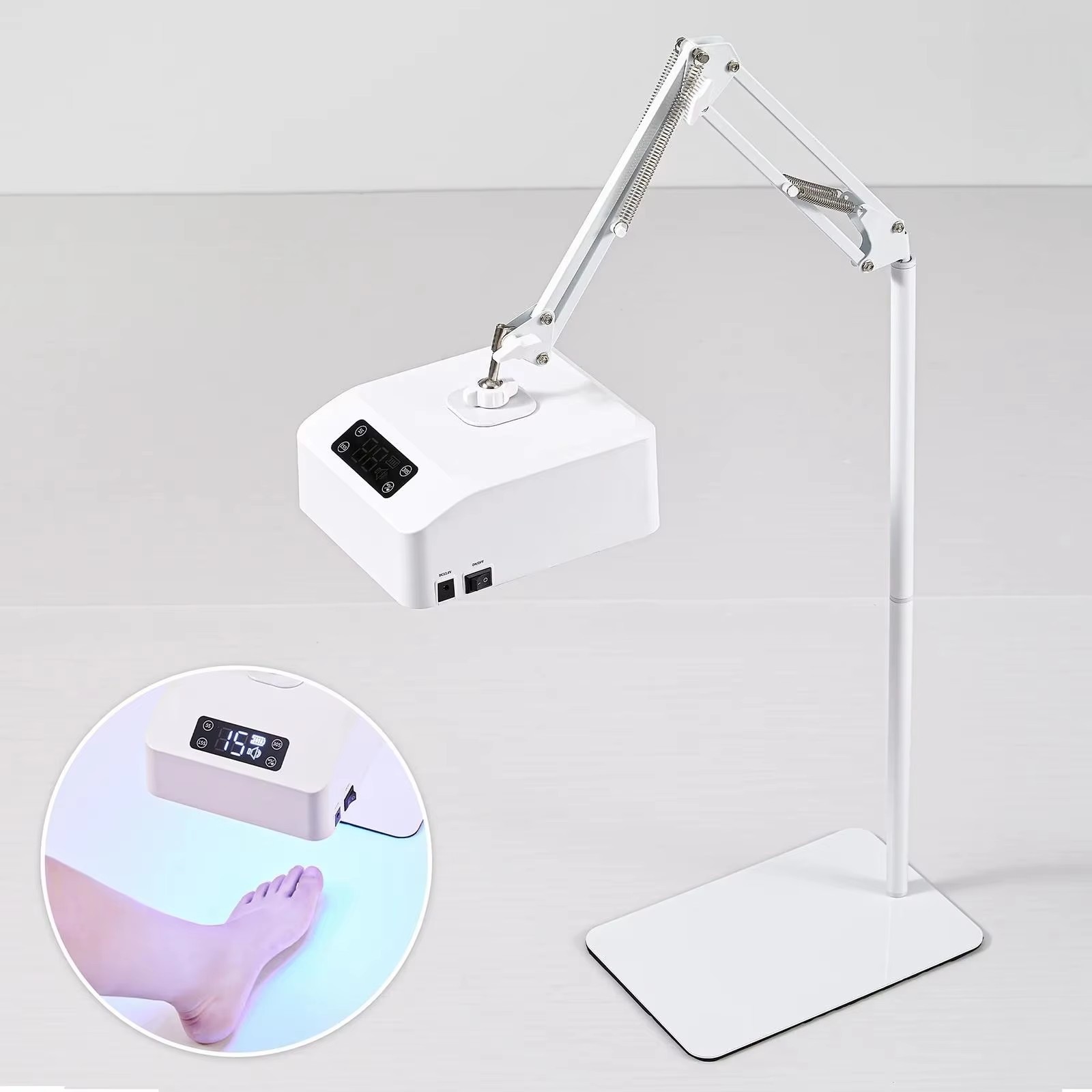 New UV Floor Lamp Rechargeable Foot Nail Light Quick Gel Dryer Machine LED Curing Lamp Feet Led Nail Lamp for Salon Pedicures