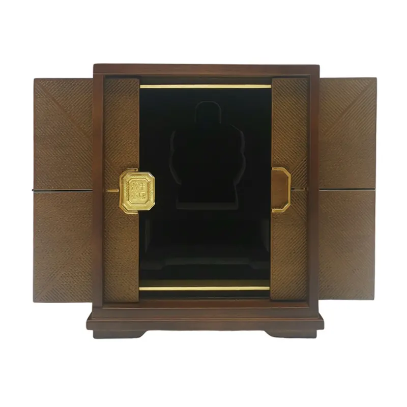 Premium Double Door Gift Display Box With Sliding Lid For Perfume Jewelry Display Double Door Storage Box