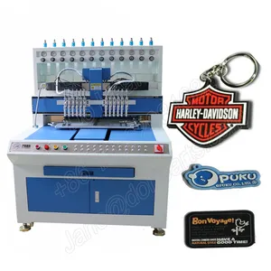 4 6 8 colors cup mat coaster micro injection dispensing machine for keyring gift toy making