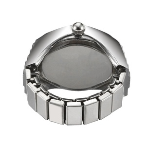 Reloj de Anillo al por Mayor con Caja de Aleación, Correa Elástica, Mini Reloj de Cuarzo, Personalizable con Logotipo para Parejas - Product Image 4