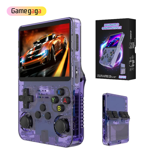Gamegaga R36S Handheld Game Console Linux System 64GB 15000 Games 3.5 Inch Screen Retro Video Gaming Player Consola