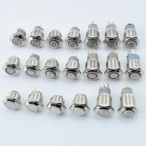 16 Mét Vòng momentary chuyển đổi khóa chuyển đổi pushbutton on off chuyển 16 Mét 1NO <span class=keywords><strong>push</strong></span> <span class=keywords><strong>button</strong></span> LED không thấm nước - Product Image 4