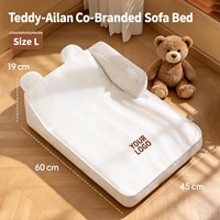 Coussin pour chien respirant et rafraîchissant en polaire flocon de neige toutes saisons avec soutien du cou pour chiens de petite et moyenne taille