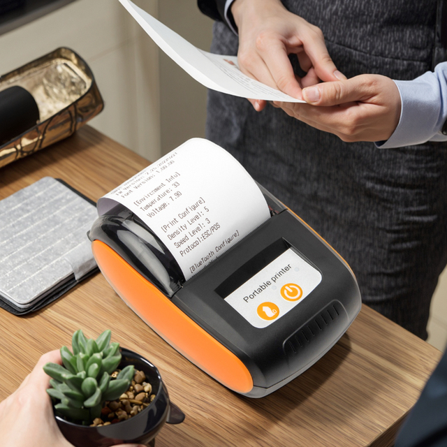 Goojprt PT-210 Mini Portable Thermal Printer 58mm Barcode Printers with Battery Cheap Android Mobile Usage in Stock