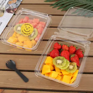 Atacado frutas legumes plásticos grandes bandejas transparentes embalagem caixa descartável transparente bandeja recipientes bolhas