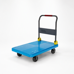 Flatbed Platform Cart Nylon Casters Folding Handle Silent <strong>Wheels</strong> For Warehouse Custom OEM Wholesale Industrial Trade Delivery - Product Image 1