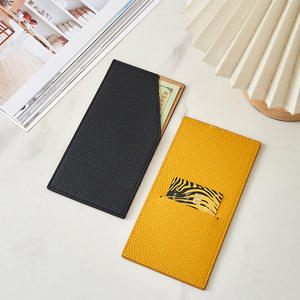 Cartera de Cuero Genuino de Primera Capa, Ligera, Creativa, Multifuncional para Mujer, Tarjetero, Porta Billetes, Almacenamiento de Poliéster - Product Image 3