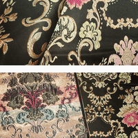 Tissu en fil métallique à fleurs Tissu jacquard Tissu teint en fil pour robe de soirée pour femmes