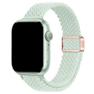 สายรัดข้อมืออัจฉริยะปรับได้สายรัดแม่เหล็กริบบิ้นถักระบายอากาศสายไนล่อนยืดหยุ่นสำหรับแอปเปิ้ล - Product Image 6