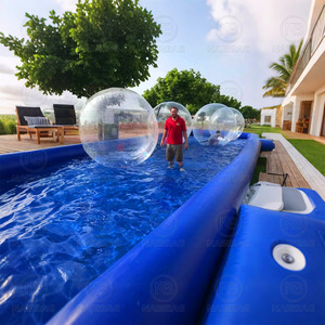 <span class=keywords><strong>Piscine</strong></span> gonflable avec des boules de bulle d'eau douce <span class=keywords><strong>Piscine</strong></span> gonflable extérieure avec des jouets de jeu de marche de l'eau pour des enfants adultes - Product Image 2