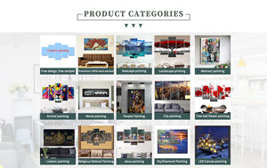 JIEKAIイスラム壁アートSHAHADA <span class=keywords><strong>WALL</strong></span> <span class=keywords><strong>CLOCK</strong></span>プレミアム壁画イスラムキャンバス - Product Image 4