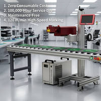 Machine de marquage laser CO2 à focalisation dynamique haute précision pour le codage de codes-barres sur pochettes, cartons et bouteilles avec ligne de convoyage automatisée DWG