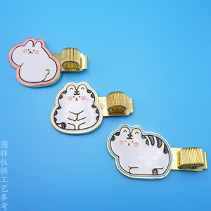Custom Cartoon Pen <b>Clip</b> Alloy Spring <b>Clip</b> For Advertising Gifts And Promotional Items - Product Image 4