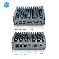 Mini PC de bureau industriel Dall, ordinateur embarqué sans ventilateur à faible consommation, Win10 & Linux Ubuntu, double Ethernet, alliage d'aluminium