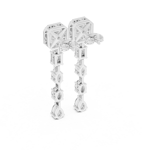 Pendientes de Diamantes con Corte Elegante para Mujer en Oro, Diamantes Cultivados en Laboratorio, Joyería Fina para Ocasiones Especiales y Bodas - Product Image 3