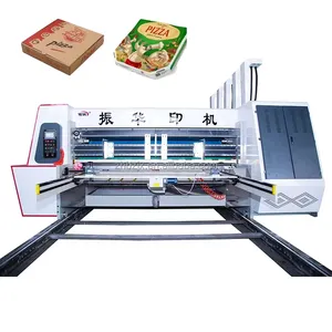 ZHENHUA-SYKM Watermelon Carton Box Corrugated Paperboard Packing Flexo Two Color Printing Slotter Rotary Die Cutter Machine