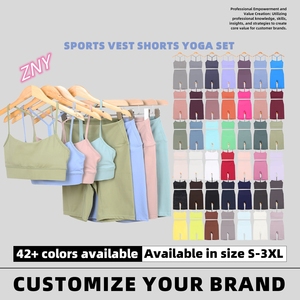 Conjunto Deportivo de Verano para Mujer, Top Deportivo en Forma de <span class=keywords><strong>Y</strong></span> <span class=keywords><strong>y</strong></span> Falda, Top de Tirantes, Color Rosa Seda, Rojo Rosado, Conjunto de 2 Piezas para Entrenamiento, Ropa Informal - Product Image 4