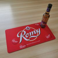 Tigerwings Whisky anti-dérapant coloré personnalisé pour tapis de Bar Macallan Accessoires de barre en métal en caoutchouc lavable en feutre doux professionnel