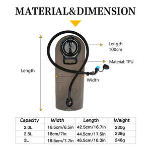 Bolsa de Hidratación Gbaz Force de 2L, 2.5L y 3L, Bolsa de Agua de TPU para Exteriores, Equipo Resistente para Excursionismo - Product Image 4