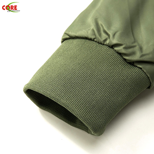 2020 de alta calidad grueso y delgado verde de la Ma-1 piloto aviador aire hombres chaqueta de Bombardero - Product Image 5