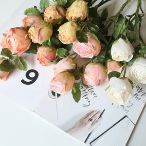 ช่อกุหลาบประดิษฐ์5หัวสำหรับงานแต่งงาน - Product Image 2