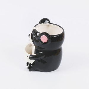 Taza 3d <span class=keywords><strong>de</strong></span> cerámica para café, té, leche, animal, con forma <span class=keywords><strong>de</strong></span> perro, Linda pintura a mano, con galleta - Product Image 6