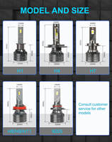 H7 LED faro del coche 9005 LED faros 8000lm bombillas H4 H13 9004 9007 LED faro para AUDI Q3