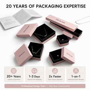 Scatola per Gioielli Personalizzabile all'Ingrosso, Ecologica, in Carta Rosa per Ragazze, Confezione da Viaggio per Anelli, Scatola Regalo per Gioielli Personalizzata - Product Image 3