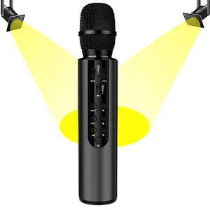Microphone de karaoké vocal dynamique professionnel sans fil pour l'enregistrement de studio de chant diffusant des podcasteurs
