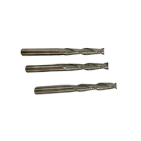 Fraise à queue en carbure à 2 dents en acier au tungstène, personnalisée OEM, pour usinage CNC, fraise 2F