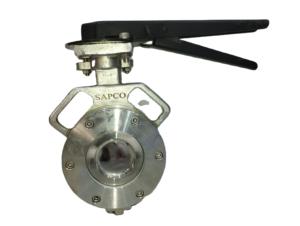 Válvula de Acero Fundido SAPCO, Tipo Manual, 250 mm, Disco de Acero Inoxidable, Asiento de Goma EPDM/Nitrilo/PTFE, 150 #   Air OEM - Product Image 4