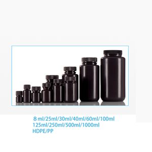 250ml HDPE Lab Plastik flasche mit Verschluss Leere Reagenz flasche zum Testen - Product Image 3