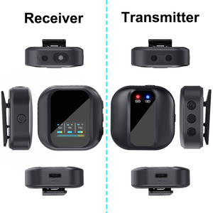 2024 OEM USB chuyên nghiệp vlog kép không dây Lavalier Microphone hệ thống - Product Image 3