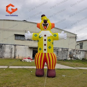 Divertido Payaso Inflable de <span class=keywords><strong>Circo</strong></span> Digital Mágico para Fiestas, Personaje de Joker Inflable para Halloween y Carnaval, Venta al Por Mayor - Product Image 2