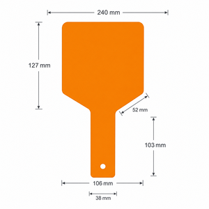 Écran de protection dentaire portable orange à polymérisation par lumière pour la protection de la plaque de polymérisation - Product Image 3