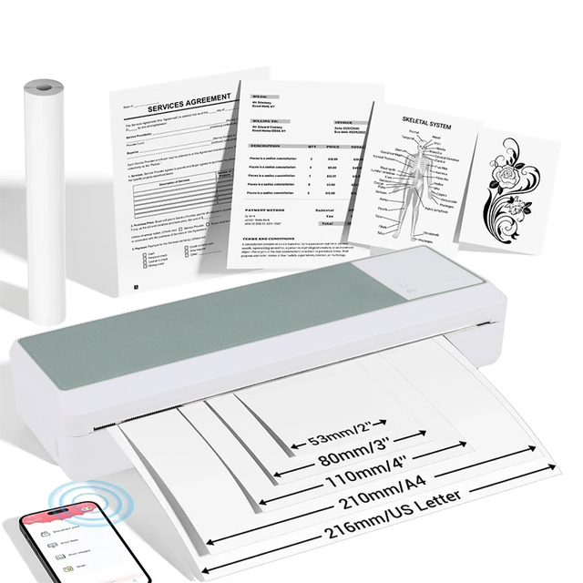 Factory Offer Wireless Inkless Portable Long Time Archive Documents Thermal Printer A4 Thermal Printer