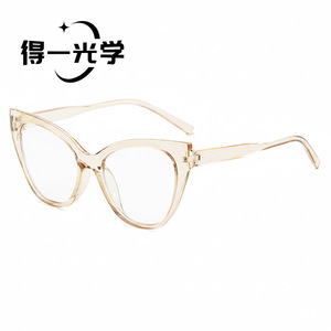 กรอบแว่นตาทรงตาแมวเลนส์ PC กันแสงสีฟ้าป้องกันทุกเพศกรอบ913 - Product Image 5