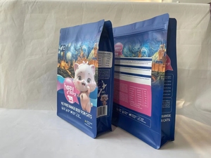 Bolsa vertical con fondo plano termosellado puede volver a sellar el embalaje de alimentos para mascotas 15 kg 20 kg / 40 LB bol - Product Image 2