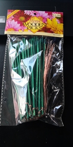 Bâtons de <span class=keywords><strong>brochette</strong></span> carrés <span class=keywords><strong>en</strong></span> fil de <span class=keywords><strong>fer</strong></span> et bambou - Product Image 2