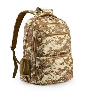 Sac à dos tactique de gros tendance camouflage pour seniors, lycéens, étudiants et hommes en polyester avec fermeture éclair - Product Image 6